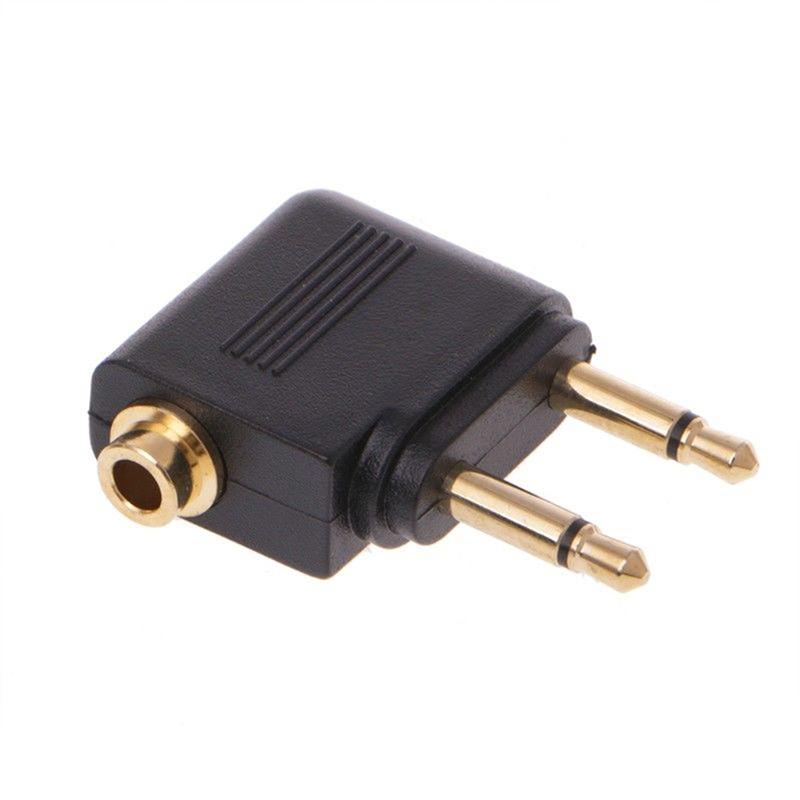 1pc Gold Nickel plated Air Pla - Earphone Splitter Jack ulasan dan harga