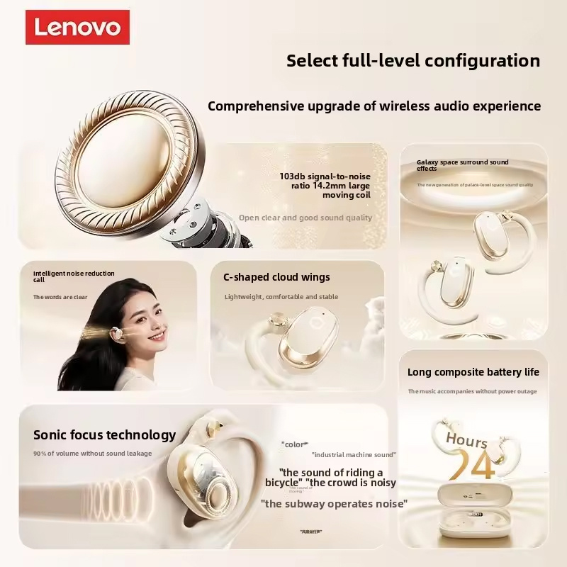 Original Lenovo EA366 Bone Con - Noise Cancelling Headphone ulasan dan harga