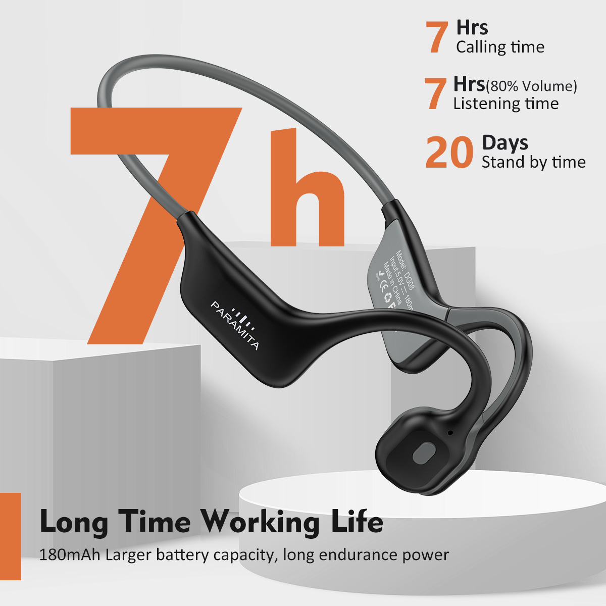 2024 Classic DG08 Bone Conduct - Bluetooth Headset On Ear ulasan dan harga
