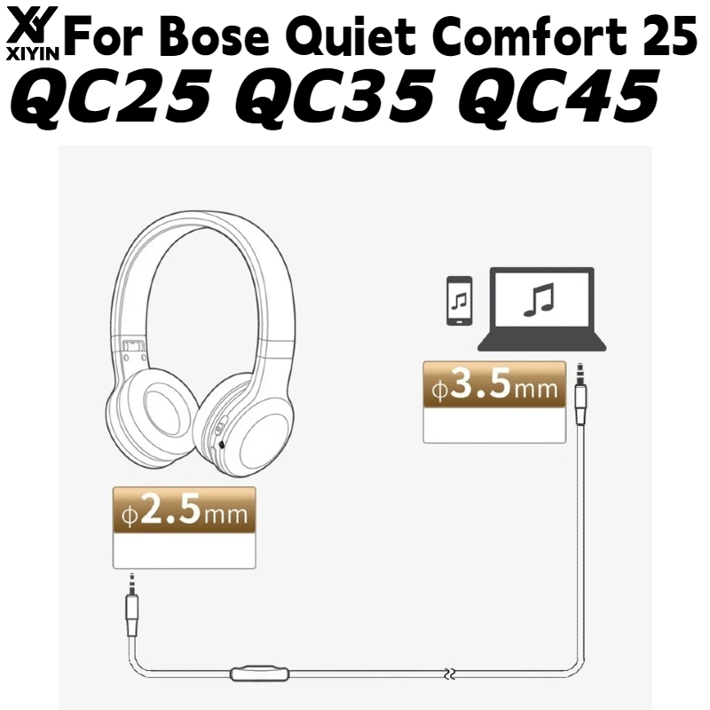 Plug and Play 2.5mm to 3.5mm J - Bose Headphone Qc45 ulasan dan harga